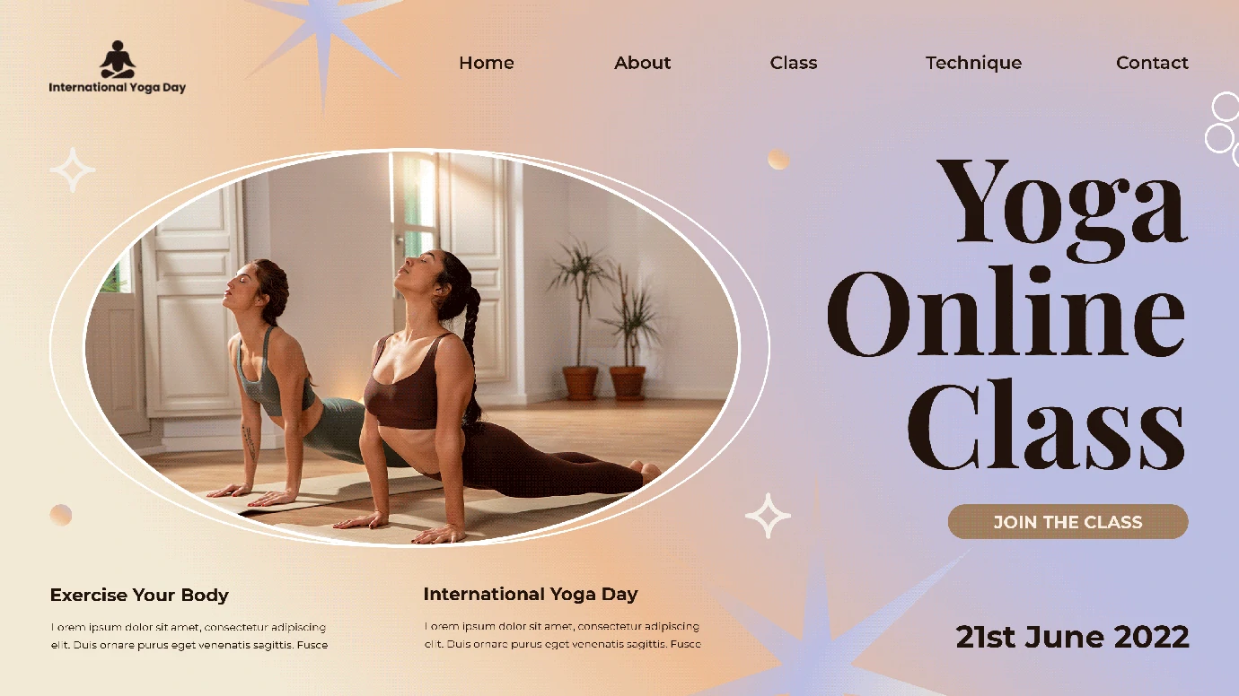 潮流酸性炫彩女性瑜伽运动健身海报主图详情模板PSD分层设计素材【007】